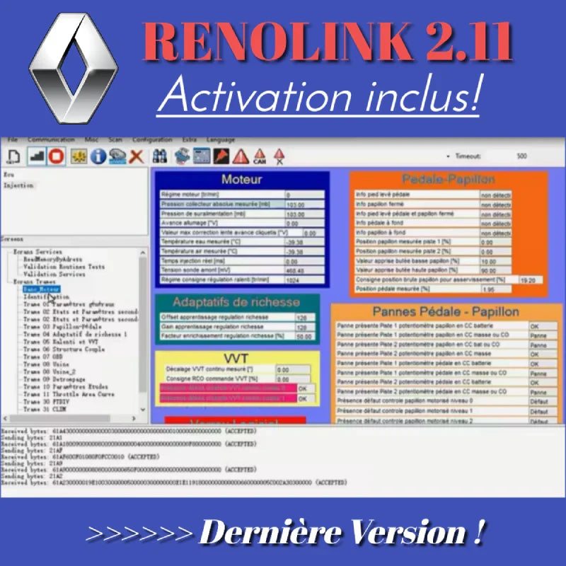 Télécharger Renolink 2.11 Renault & Dacia – Diagnostic, Codage ECU, Airbag, IMMO